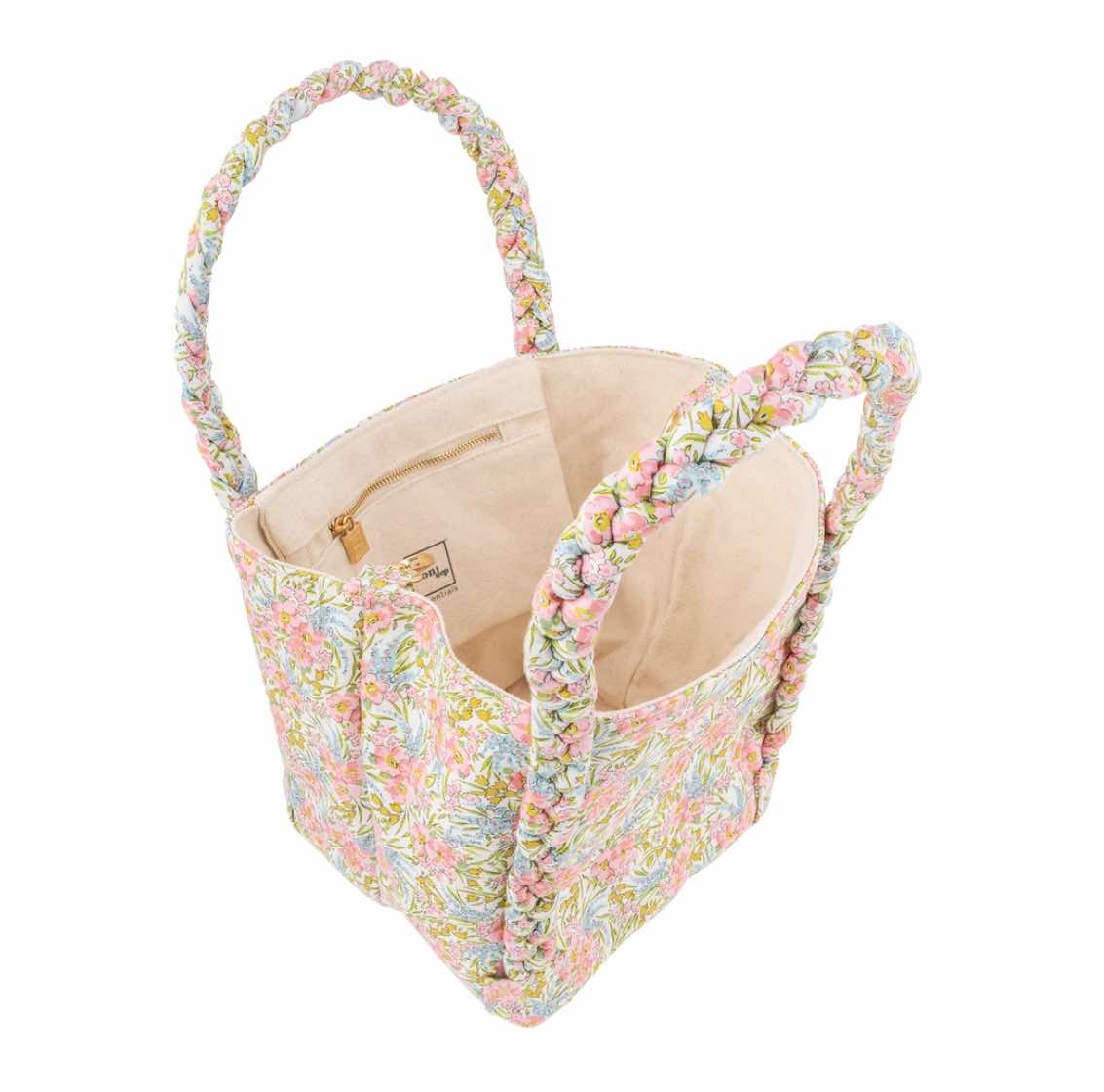 22613_iid_25130_iid_aid_22613_aid.jpg Bon Dep Small Shopper Bag Swirling Petals Pink