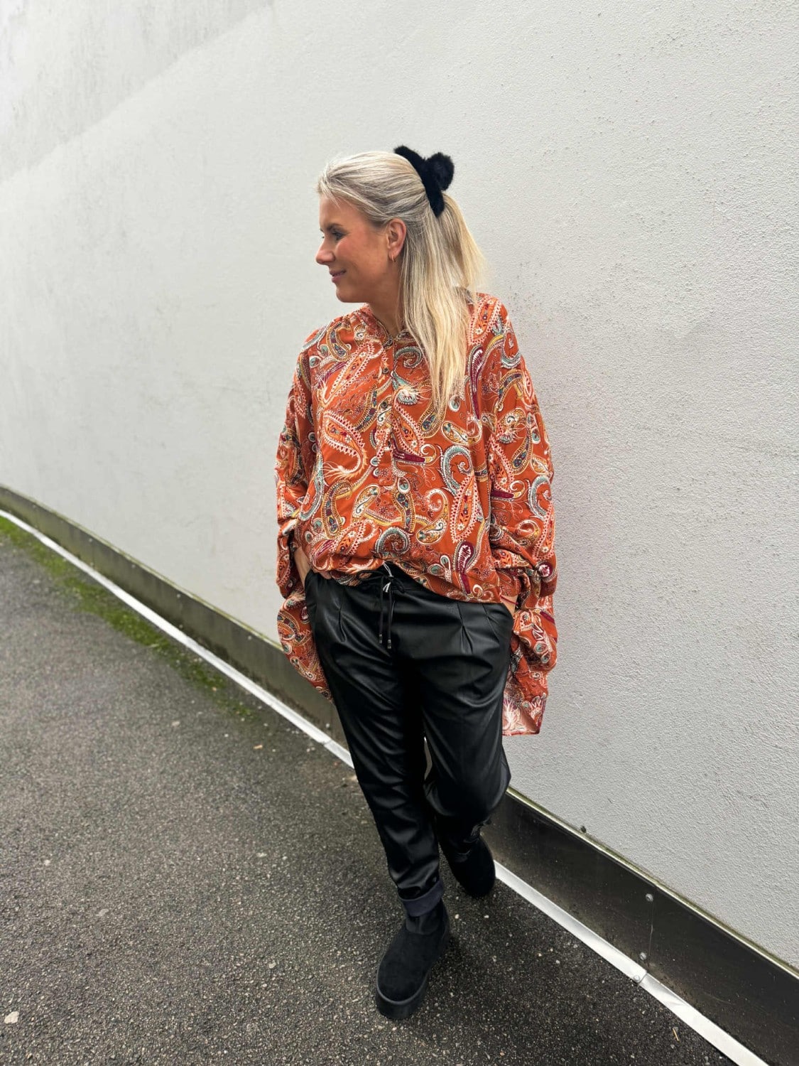 Linnea Oversize Blouse Brown