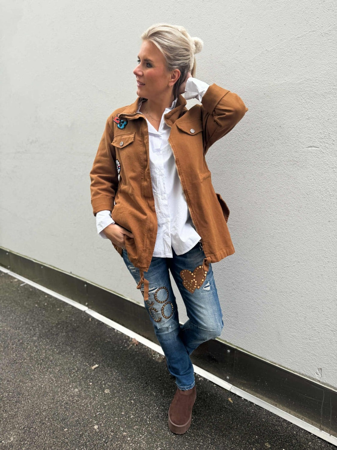 Ibc Collection Army Jacket Rust