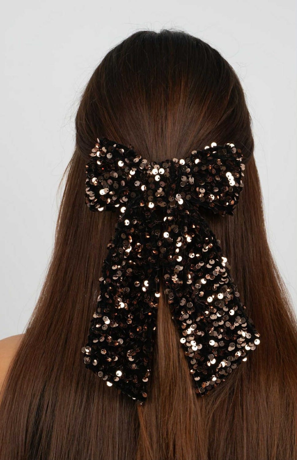 Sui Ava Anne Sequins Bow Brown