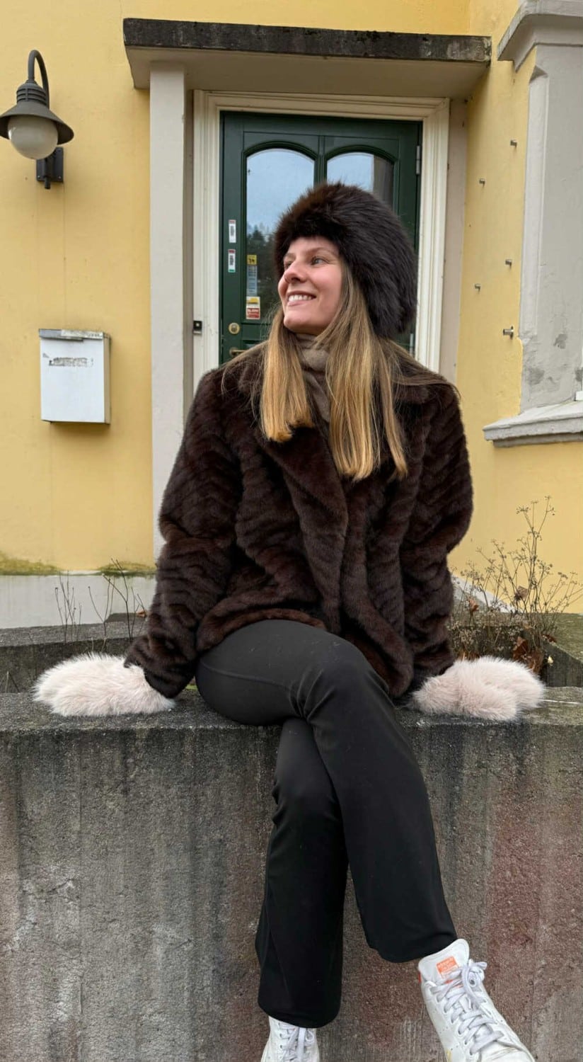 Noma Fuskepels Hårbånd/Pannebånd Mink