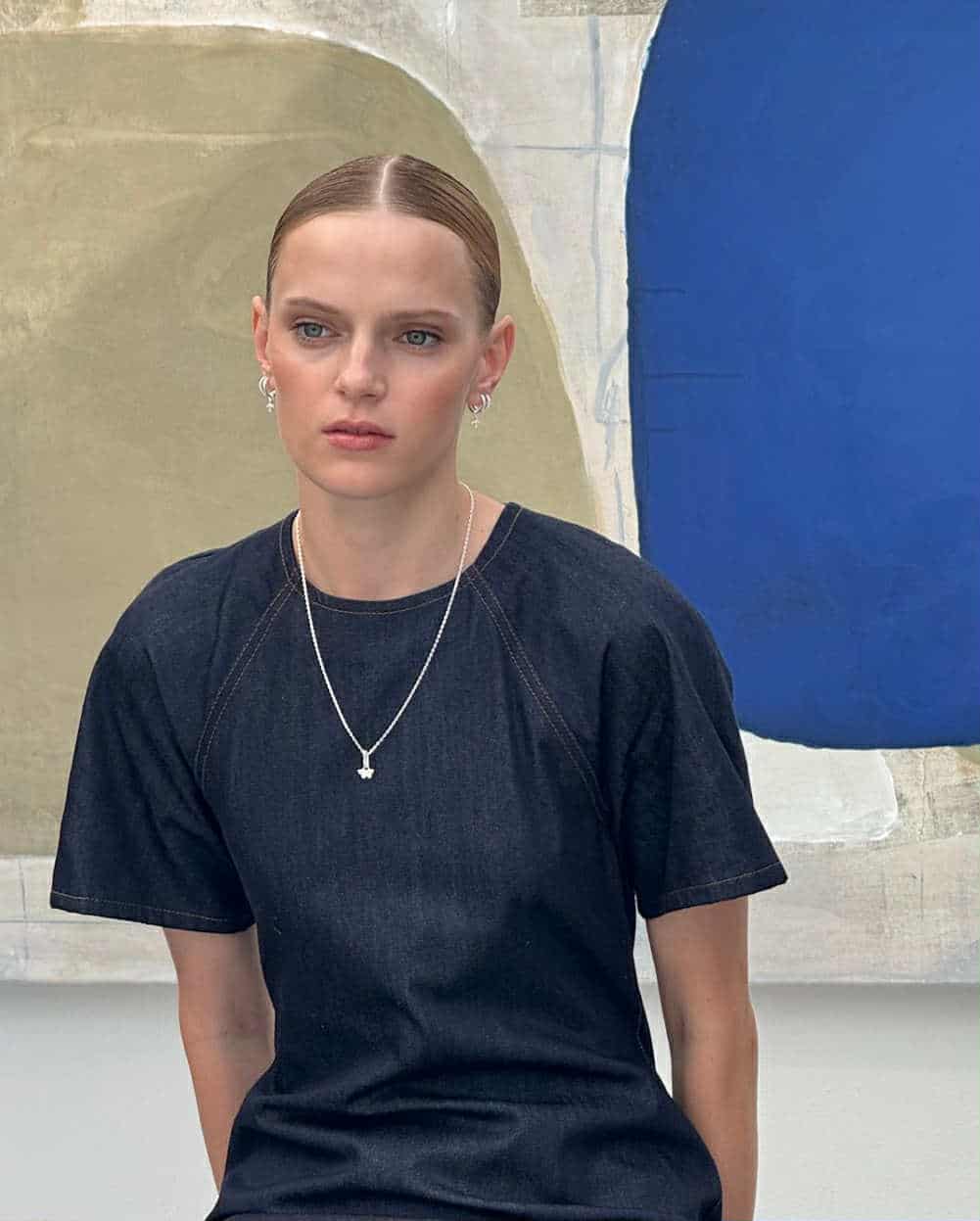 Emilia By Bon Dep Mathea Linned Charm Silver