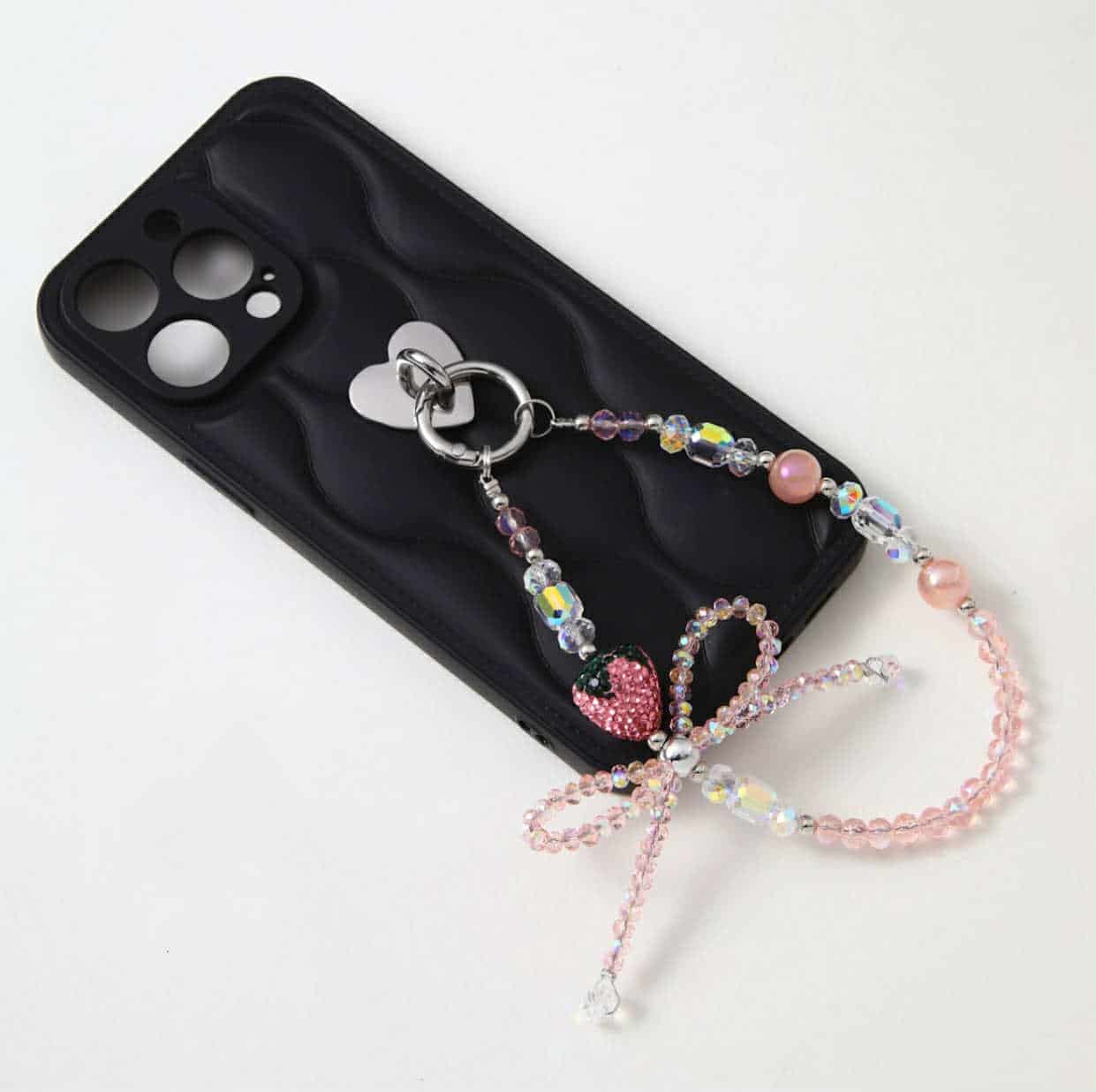 Sticky Bestie Phone Charm Pink Strawberry