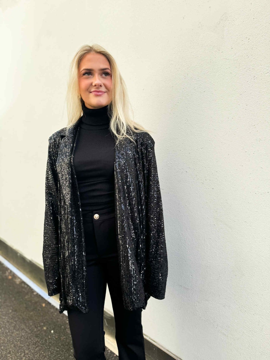 Ibc Collection Paljett Blazer Black