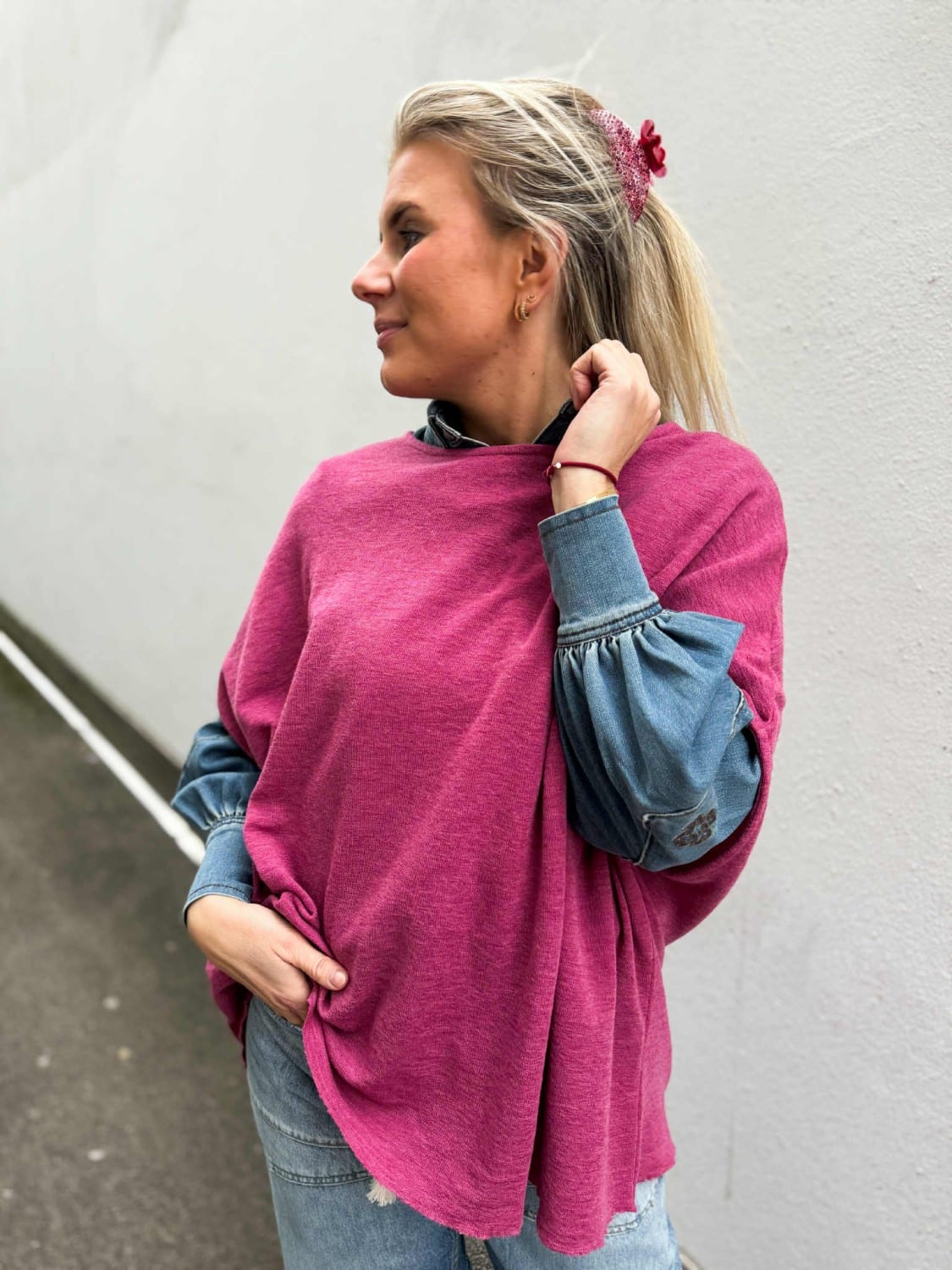 By Basic Top Extra Wide Camelia Melange