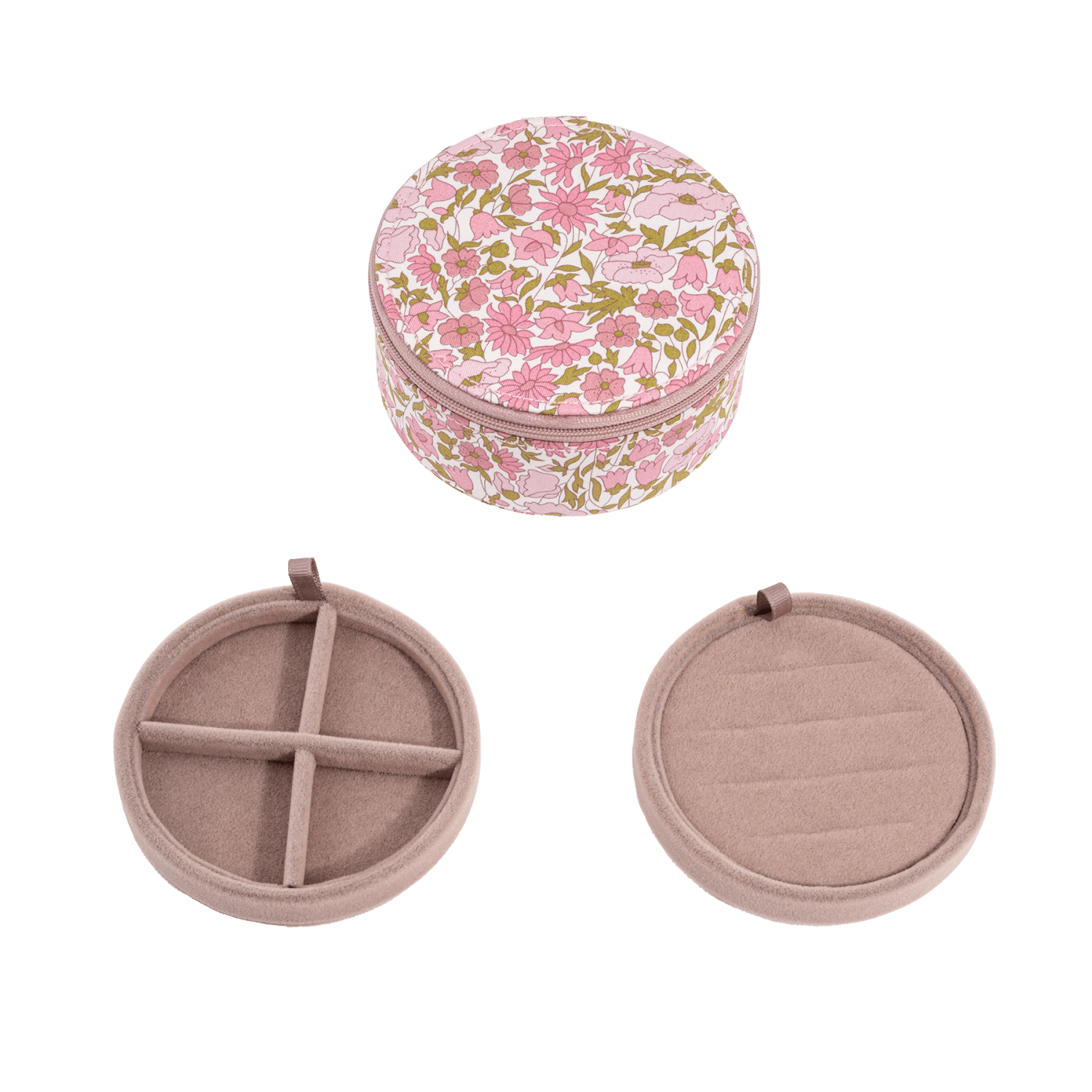 Bon Dep Jewerly Box Round Liberty Poppy & Daisy