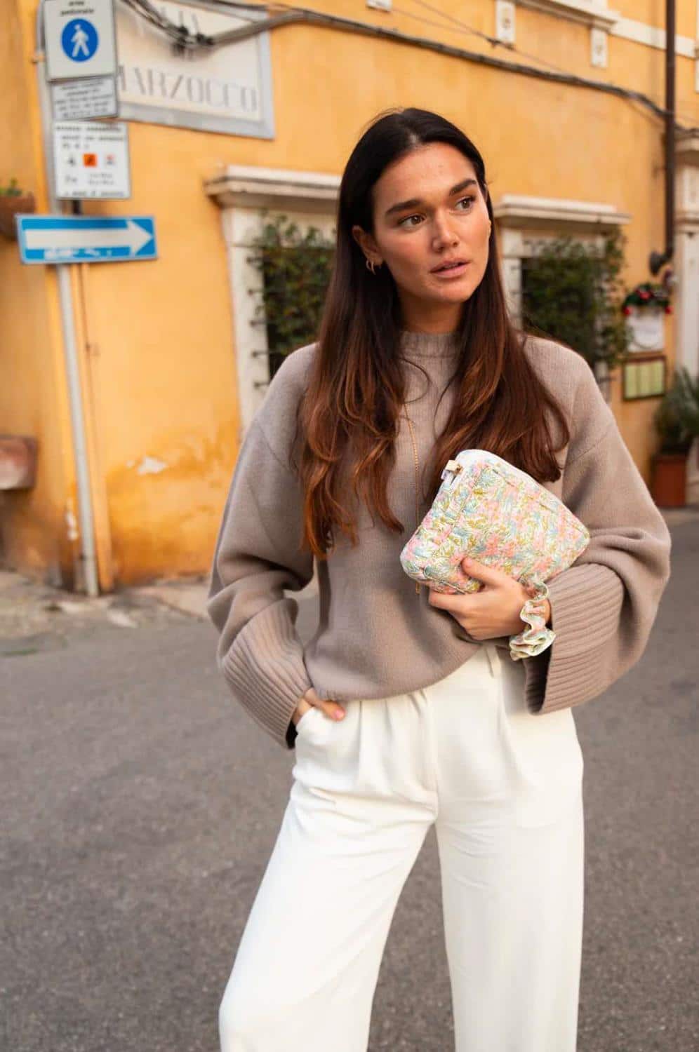 Bon Dep Pouch Small Liberty Swerling Petals Pink