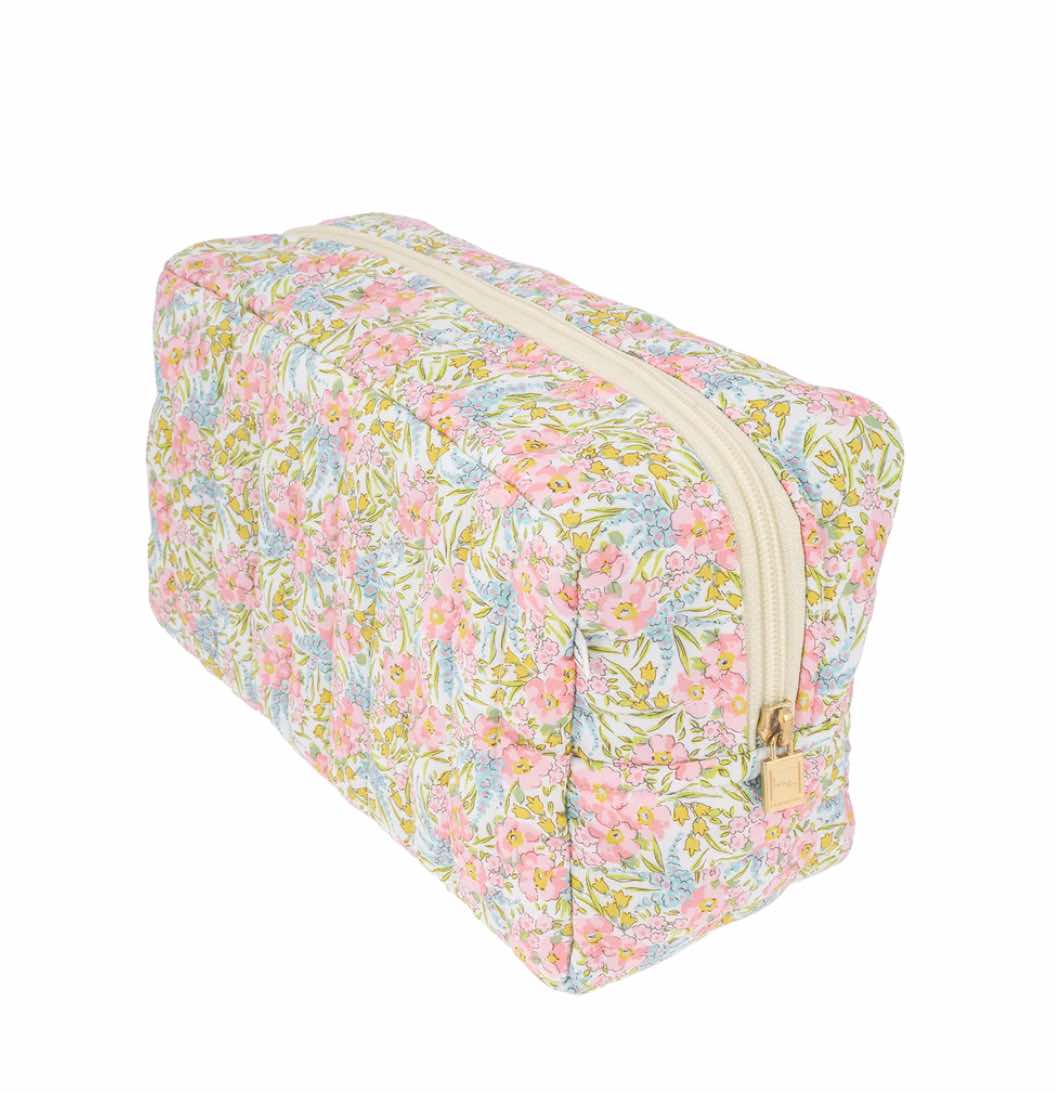Bon Dep Pouch Square Liberty Swirling Petals Pink