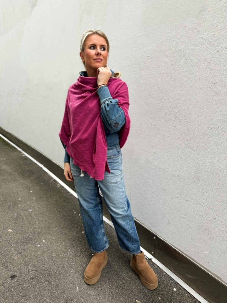 By Basic Poncho Camelia Melange