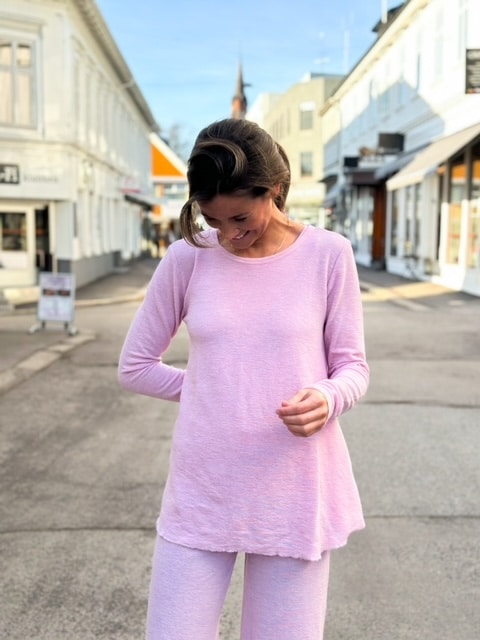 By Basics Shirt A-Lin Violet Ice Melange