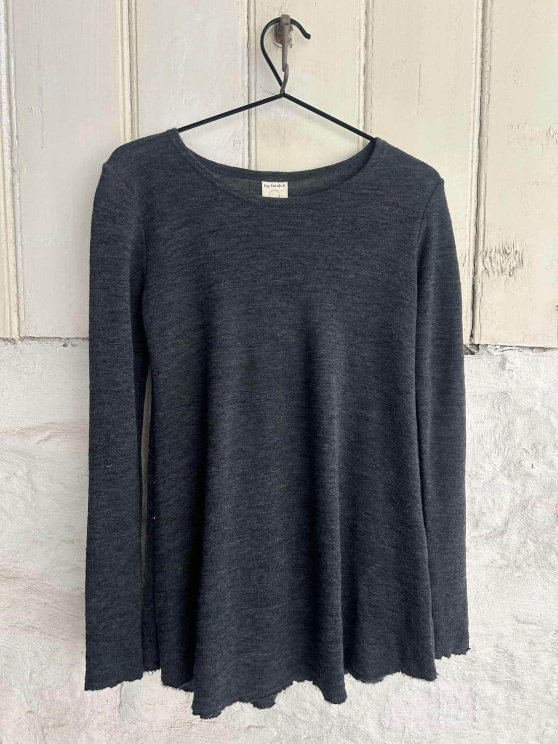 By Basics Shirt A-line Anthrasite Melange