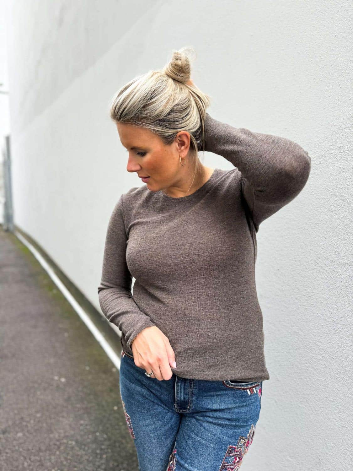 By Basics Shirt L/S Earth Melange