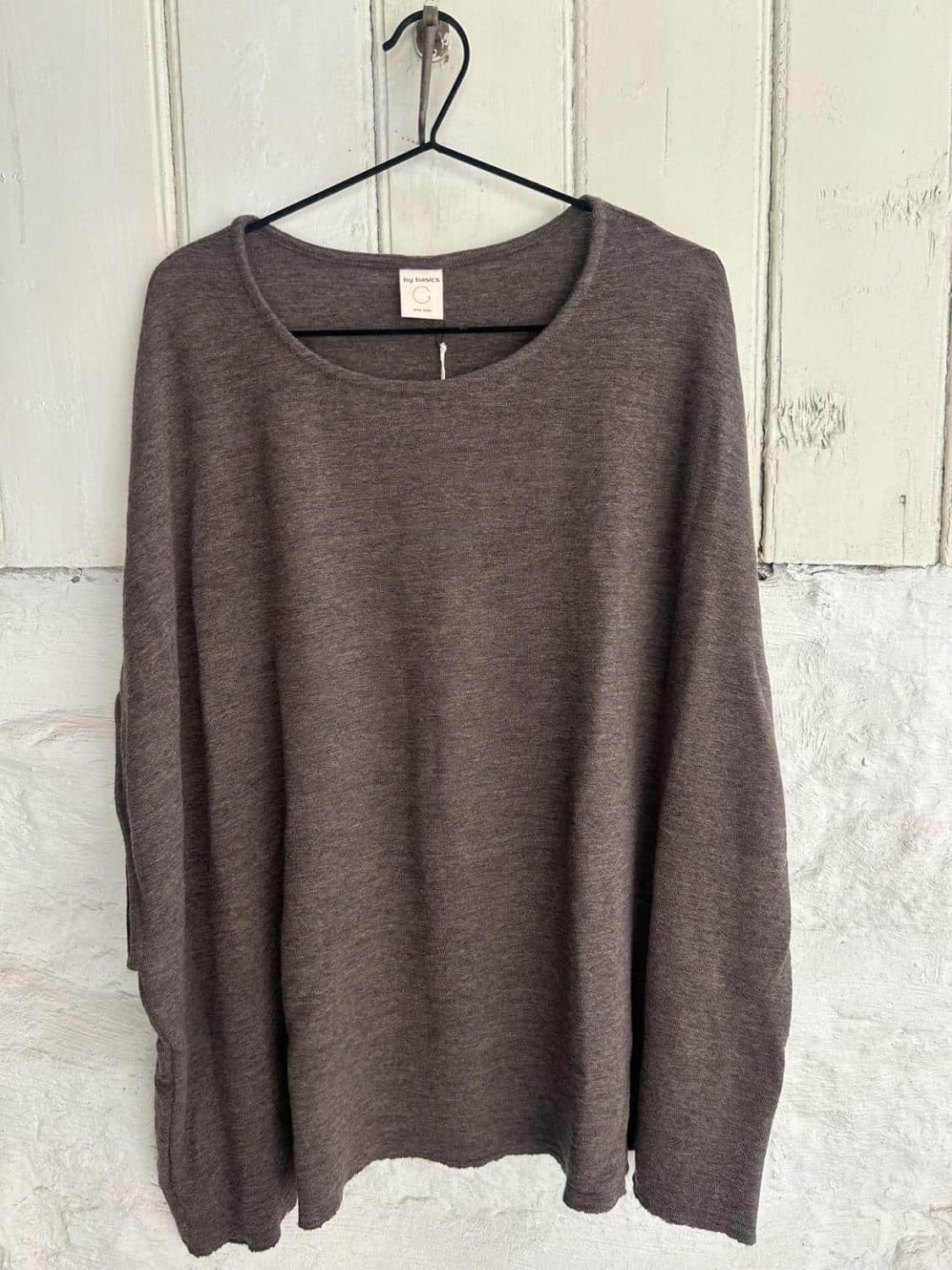 By Basics Top Extra Wide Earth Melange