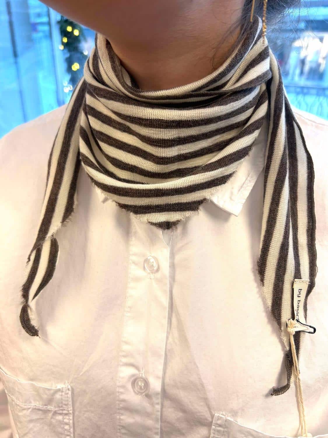 By Basics Triangle Small Raw White/Eart Melange