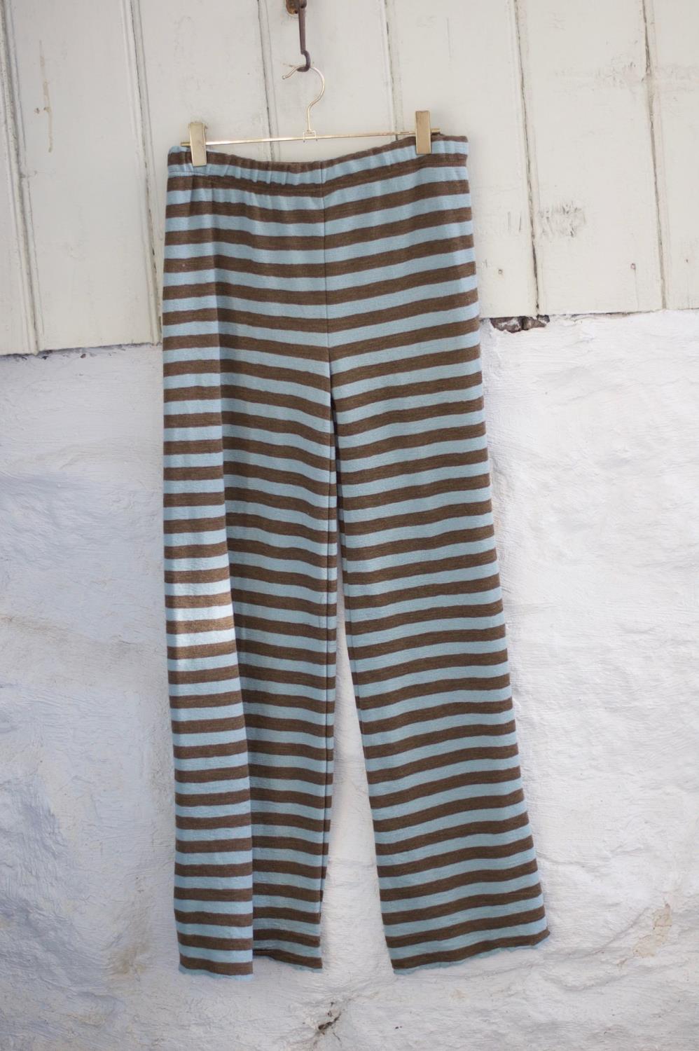 By Basics Wide Pants Long Sea Foam/Raw