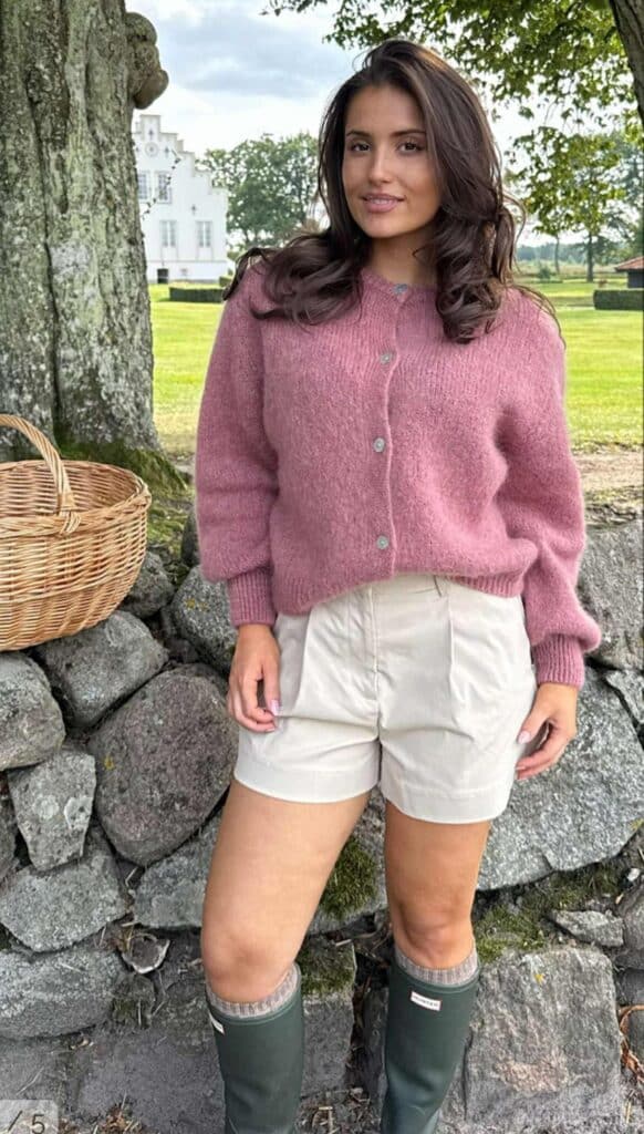 BY IC Ida Cardigan Dusty Rose