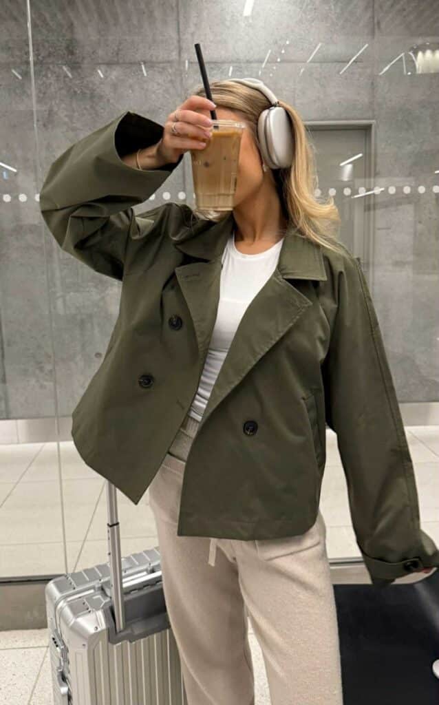 By Ic Luna Trenchcoat Green