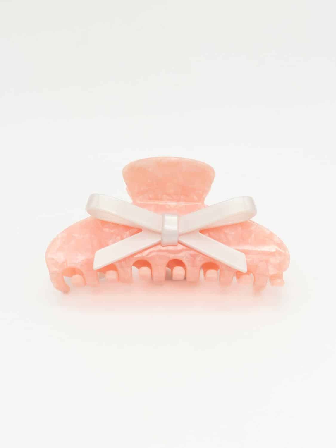 Coated Lemon Sløyfe Hårklype Rosa