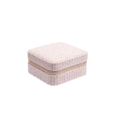 Dark Tweed Jewellery Box Mini Light Rose