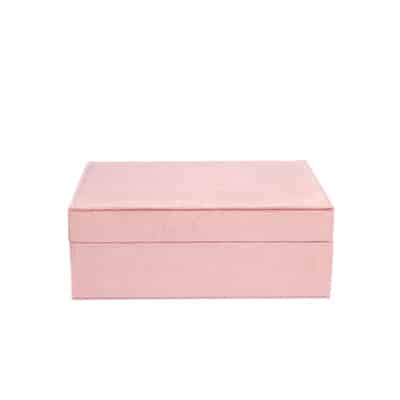 Dark Velvet Jewerly Box Large Blush Rose