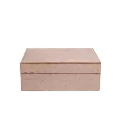 Dark Velvet Jewerly Box Large Warm Taupe