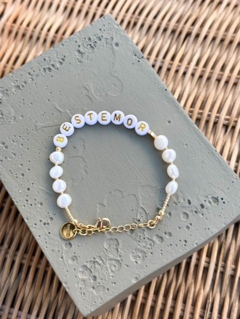 Eline Bang Armbånd Bestemor Ferskvannsperler