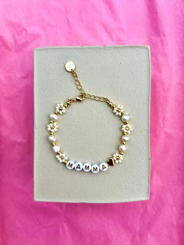 Eline Bang Mamma Blomstearmbånd Hvit