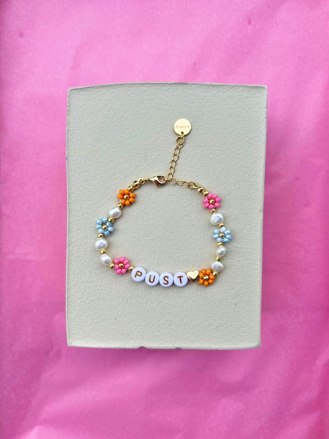 Eline Bang Pust Blomstearmbånd Corall