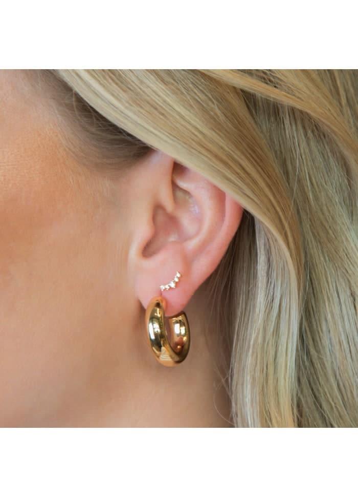 Emilia By Bon Dep Chunky Hoops