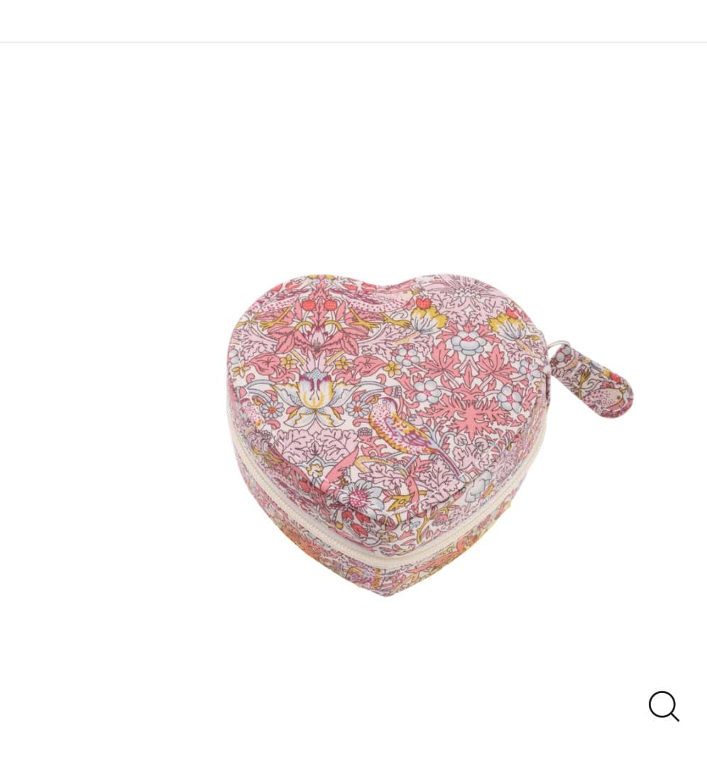 Emilia By Bon Dep Jewelry Box Heart Strawberry Pink