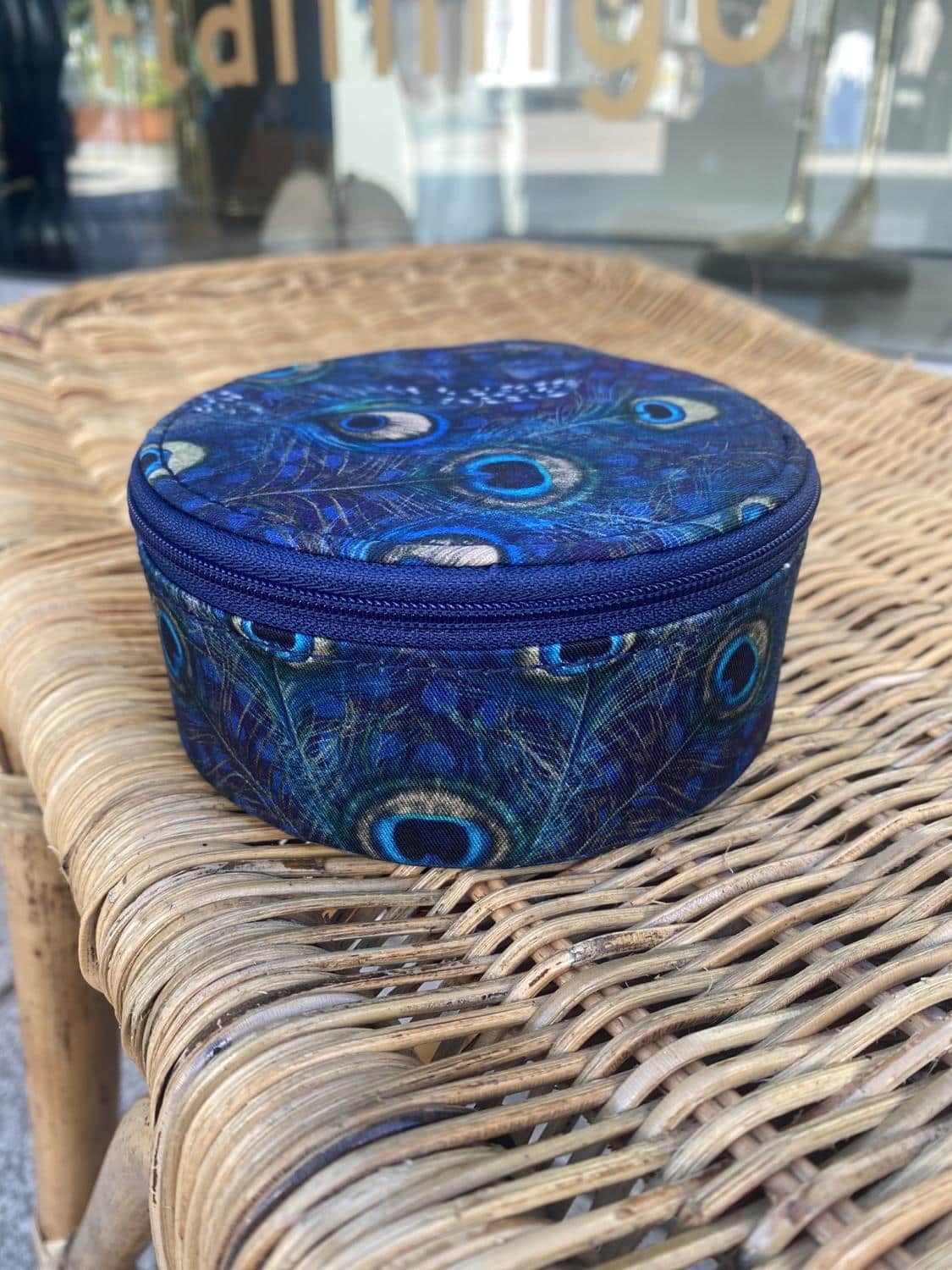 Emilia By Bon Dep Jewelry Box Round Peacock