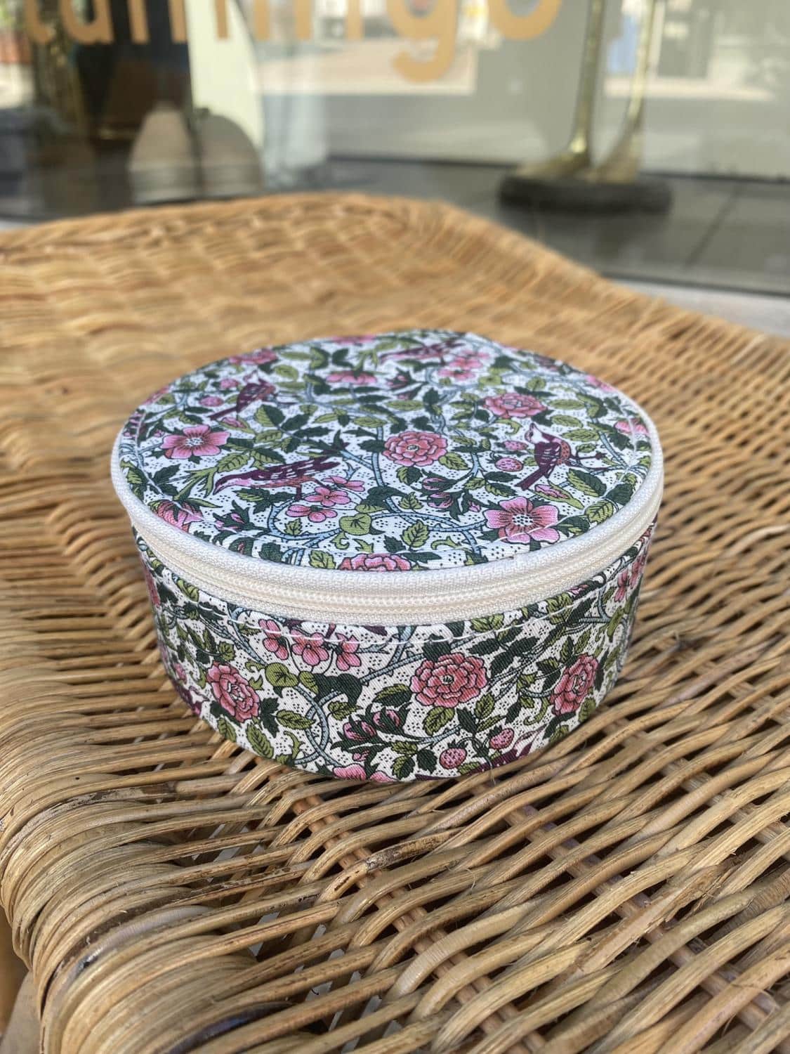 Emilia By Bon Dep Jewelry Box Round Strawberry Green