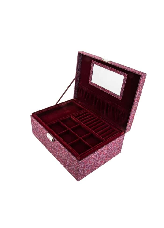 Emilia By Bon Dep Jewelry Box Square Petal & Bud