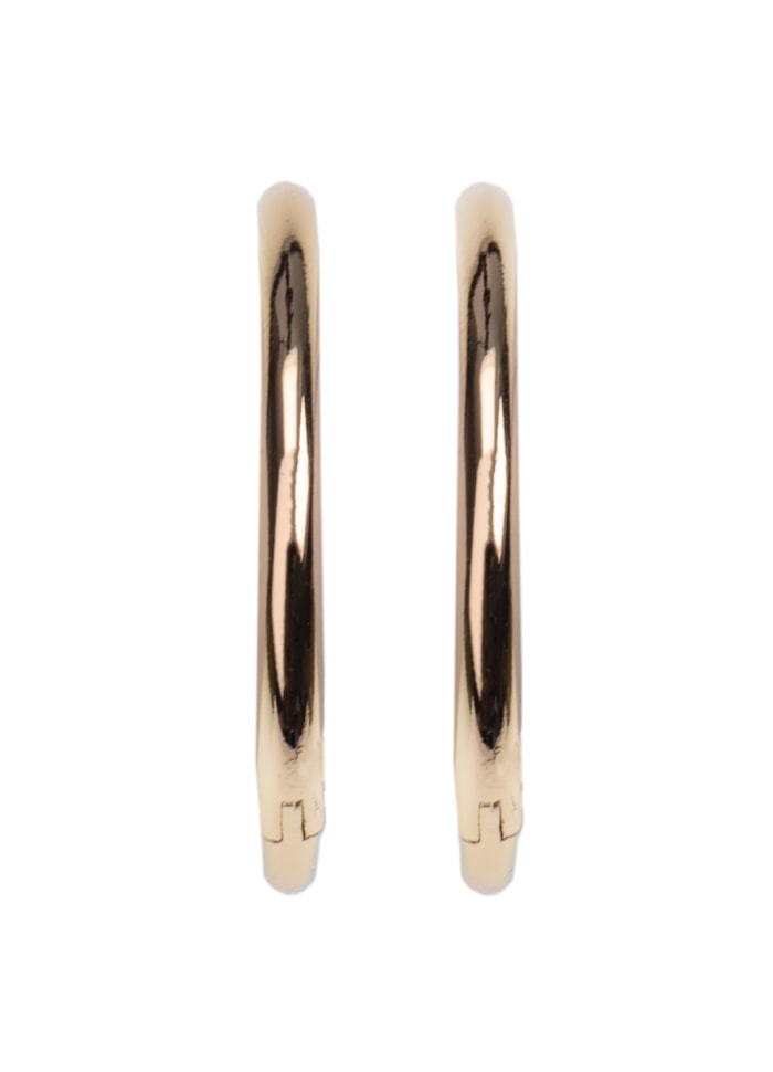 Emilia By Bon Dep Large Gold Hoops