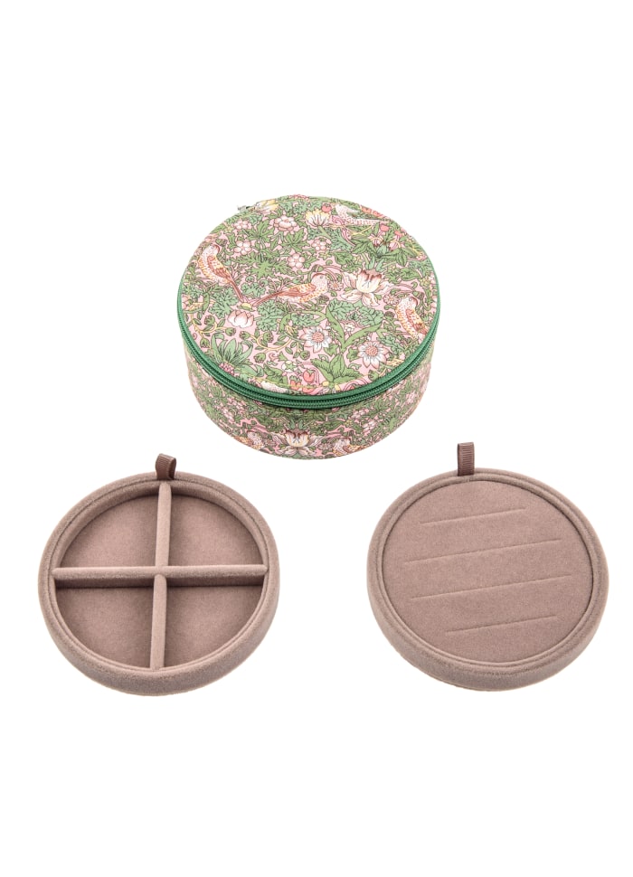 Emilia By Bon Dep Liberty Round Box Strawberry Thief