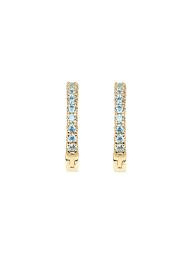 Emilia By Bon Dep Lyseblå Small Hoops