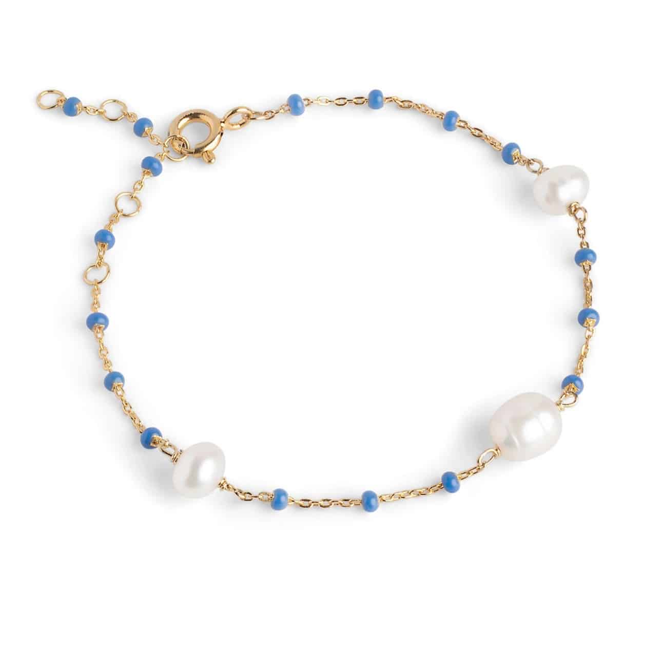 Enamel Bracelet Lola Perlita Cornflower