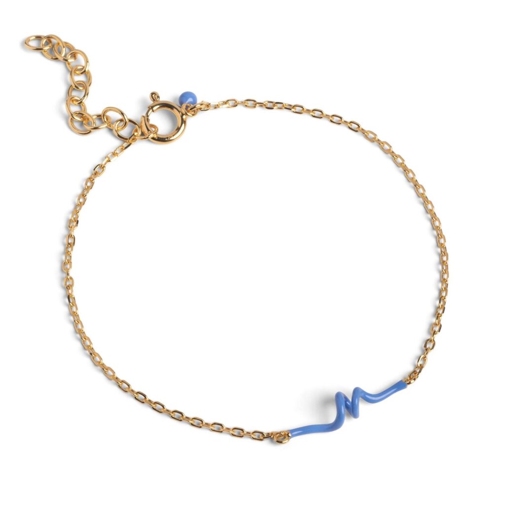 Enamel Bracelet Twist Cornflower