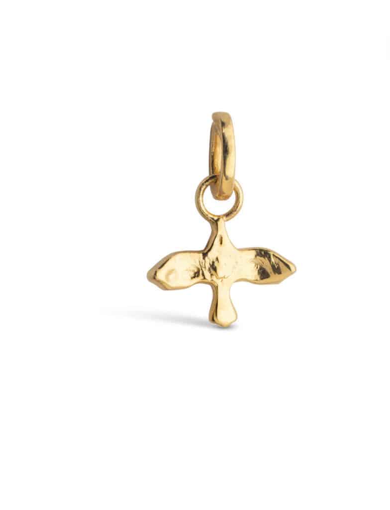 Enamel Charm Devoted Swallow
