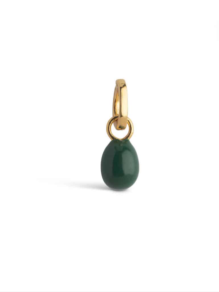 Enamel Charm Eleanor Petrol Green