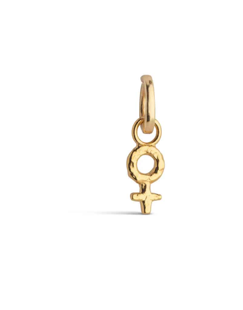 Enamel Charm Feminine Power