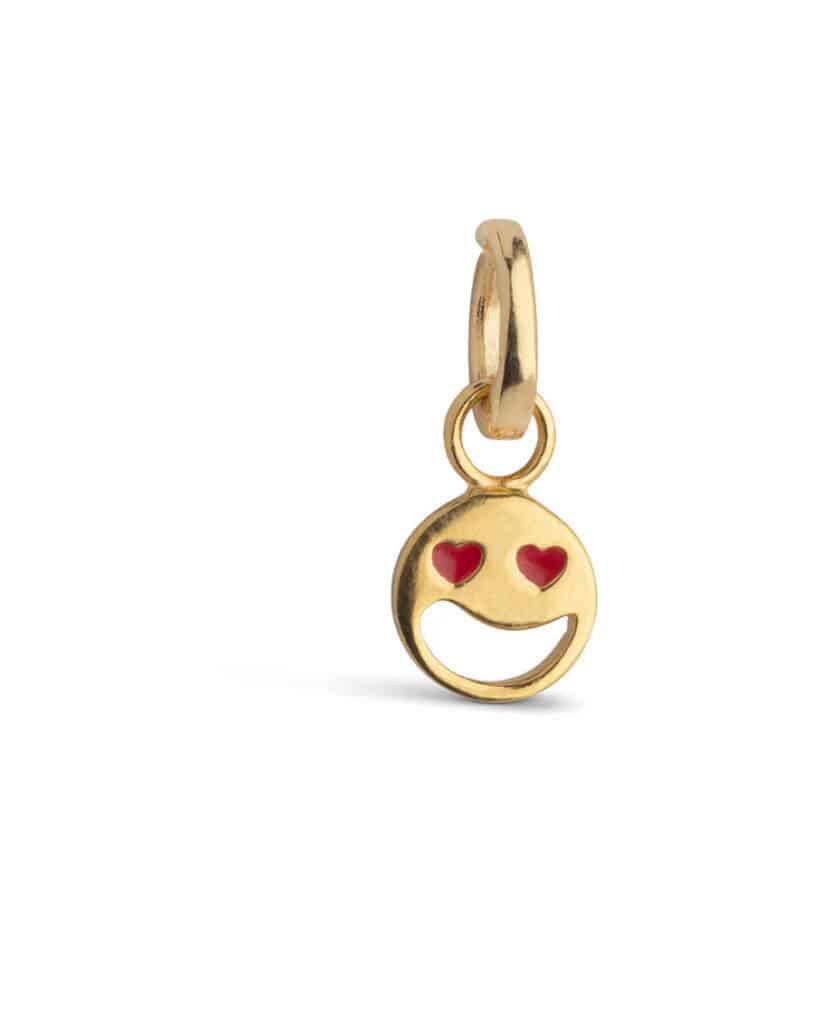 Enamel Charm Funky Smiley