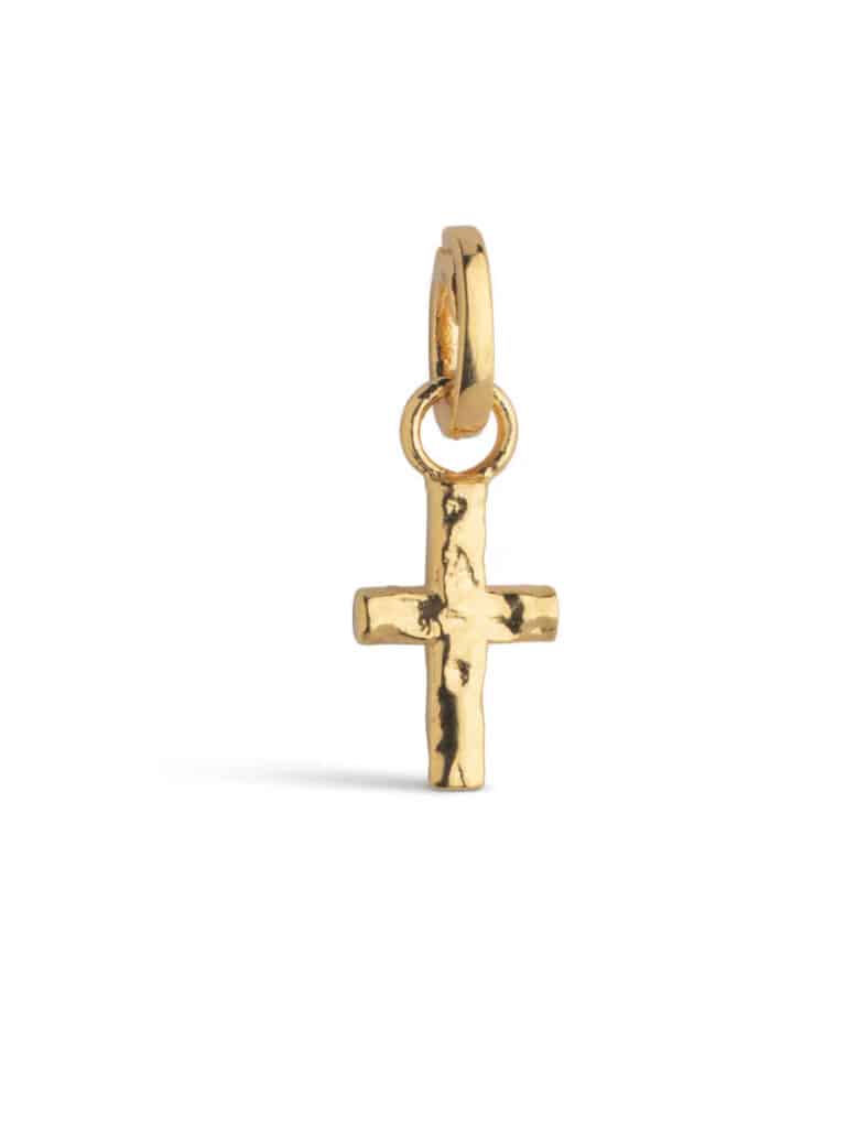 Enamel Charm Golden Cross