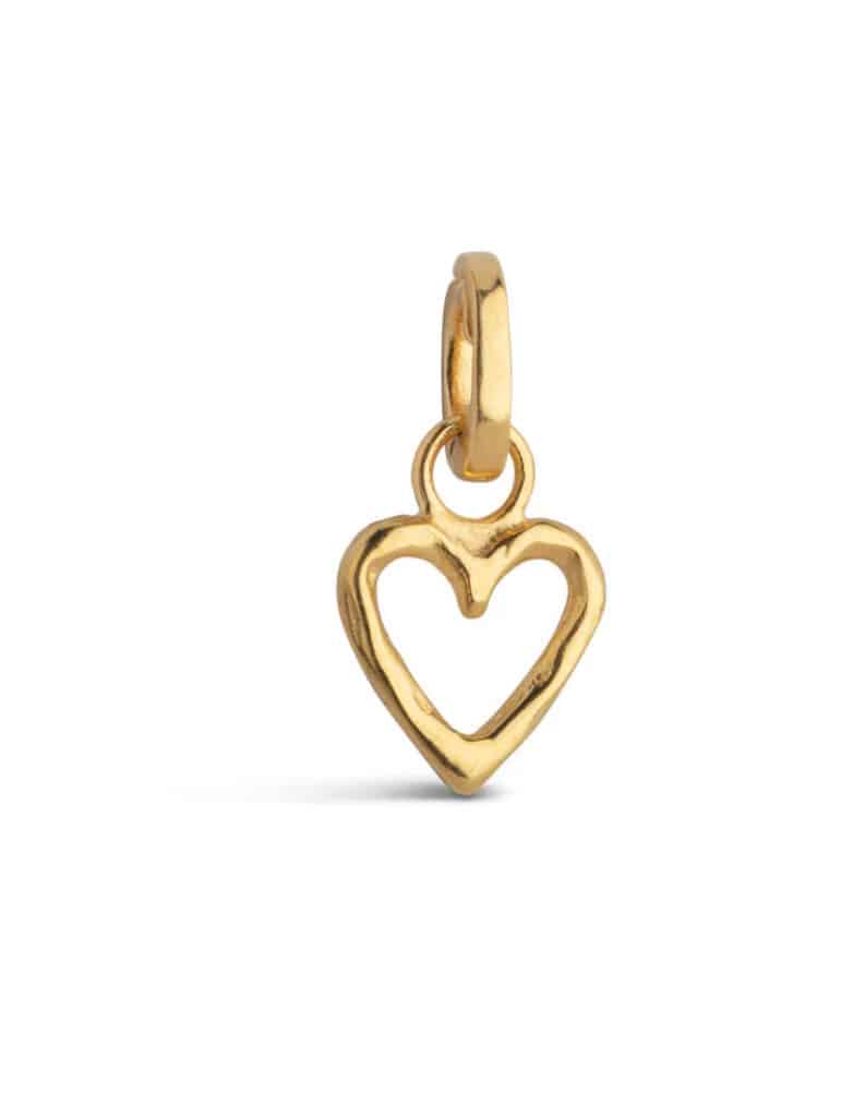 Enamel Charm Organic Heart