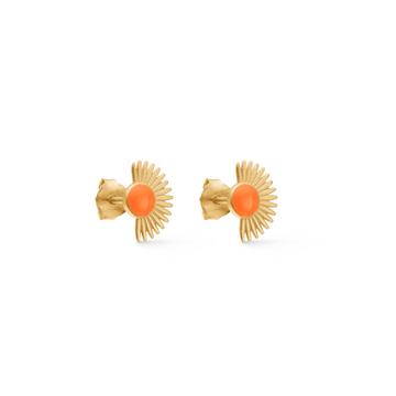 Enamel Stud Soleil Clementine