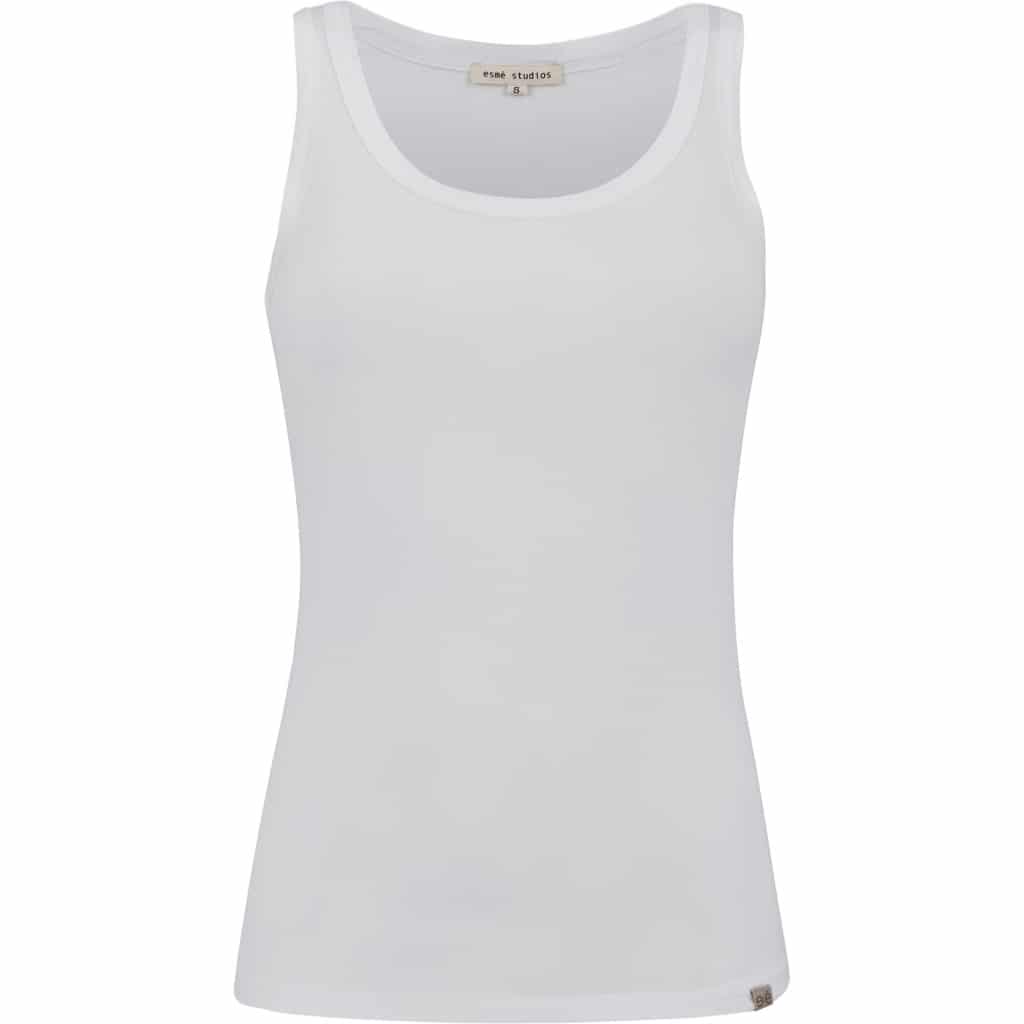 Esmé Penelope Slim Fit Tank Top White