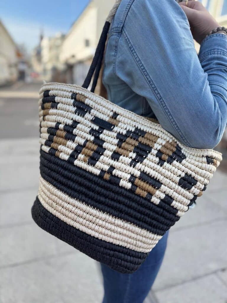 Gaimo Leop Bag Beige-Black