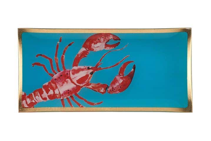 Gift Company Glass Plate Lobster