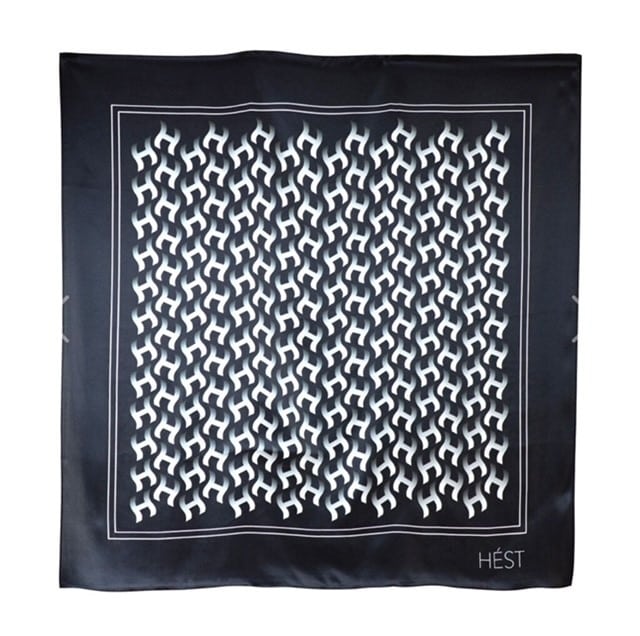 Hèst Frøya Silk Scarf Black
