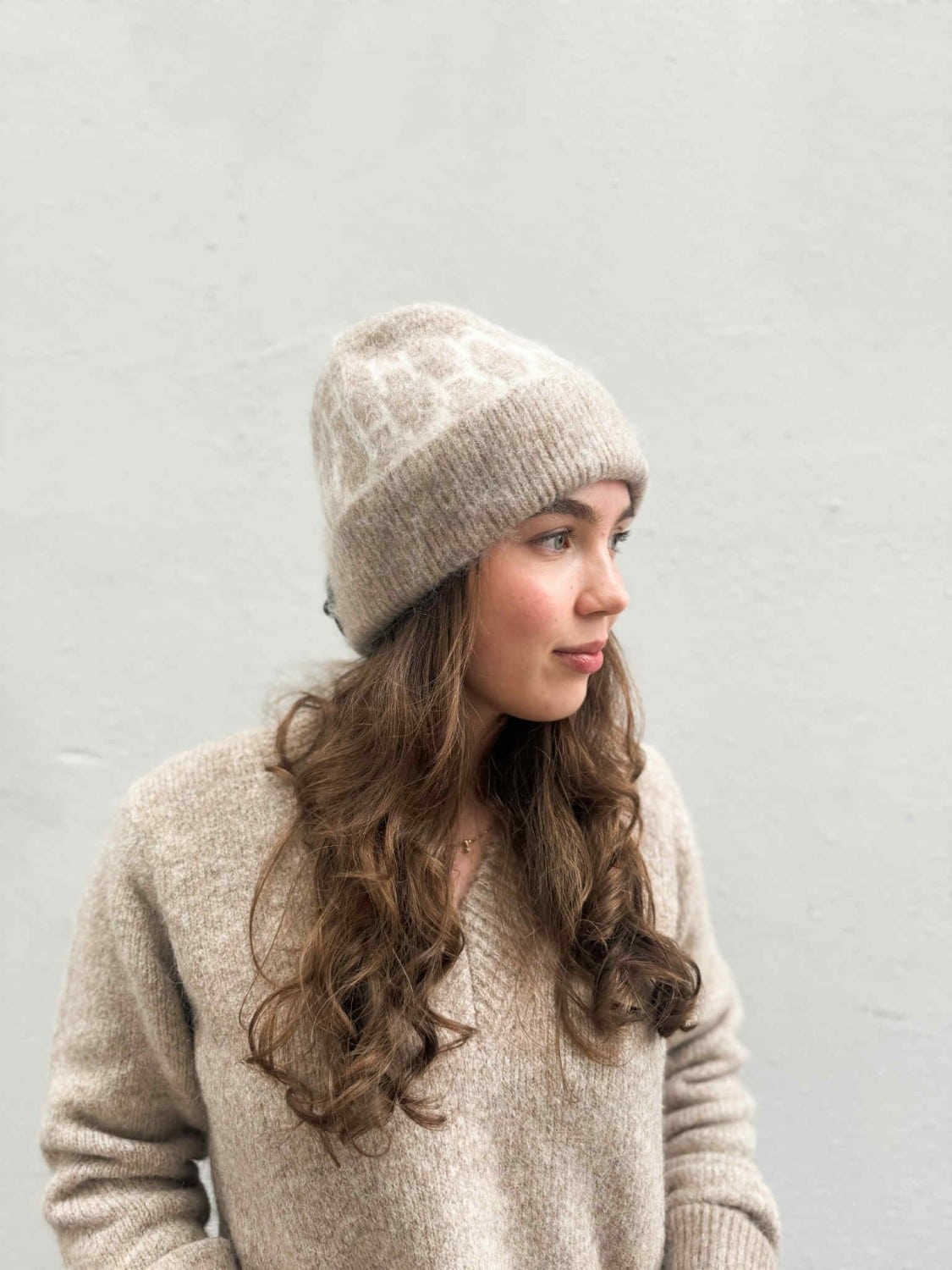 HÈST Gera Beanie Light Browne Melange